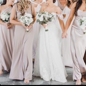 Birdy Grey Alex Convertible Bridesmaid Dress - Crepe Taupe